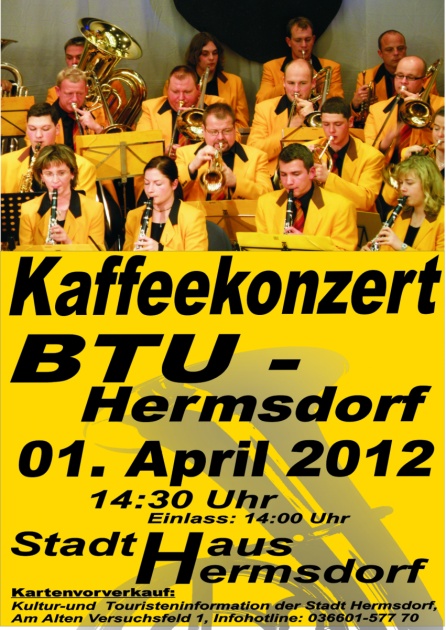 01.04.2012: Kaffeekonzert Stadthaus „immer wieder Sonntags ….“ so heißt es in einem Song von Cindy & Bert. Genau diese Zeilen...
